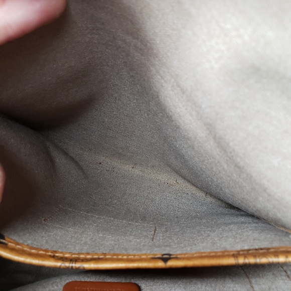 Rare Style! AUTHENTIC VINTAGE MCM MUNCHEN VISETOS COGNAC SHOULBER BAG - Picture 11 of 16